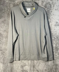 Tommy Bahama Men’s Pullover Shirt  Size XX/ Large  Shawl Collar Button Gray - Picture 1 of 8