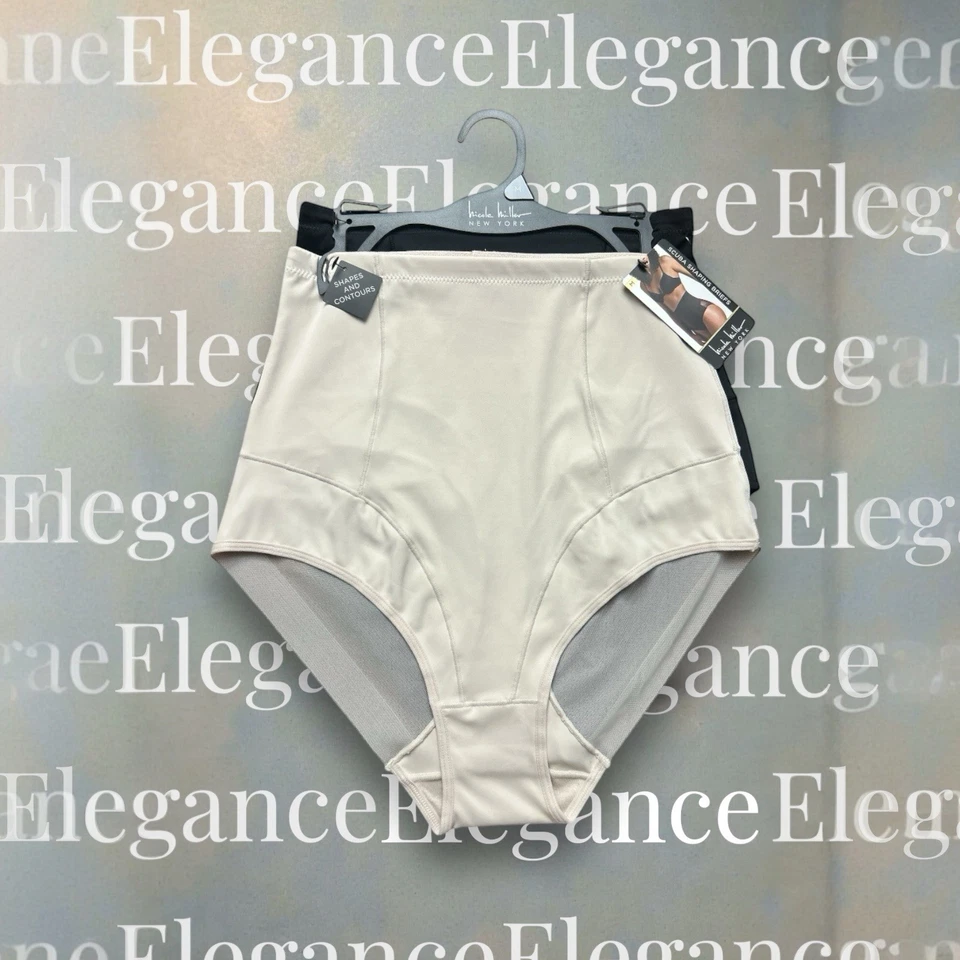 NICOLE MILLER~2 Pk~SEAMLESS LASER SCUBA SHAPING BRIEFS NM4625~UNIQUE~SEXY~MEDIUM - Image 1 of 4