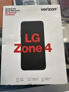 Verizon Wireless smartphone LG Optimus Zone 4 Prepaid Moroccan Blue 16GB - NEW - Picture 1 of 4