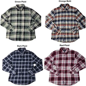 Lucky Brand Men's Long Sleeve Spread Collar Soft Flannel - Picture 1 of 10