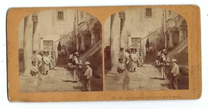 Kilburn Stereoview #1078 Interior Antiguo Convento, Ciudad de México, 1873 - Imagen 1 de 1