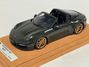 1/18 GT Spirit Porsche 911 ( 992 ) Carrera 4S Targa   Green GT438 Custom AB232 - Picture 1 of 8