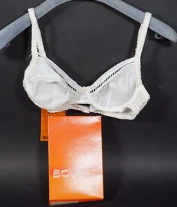 Original Vintage Bolero Francia Mujer Sujetador 1660 Lencería Blanco Talla 70B - Imagen 1 de 6