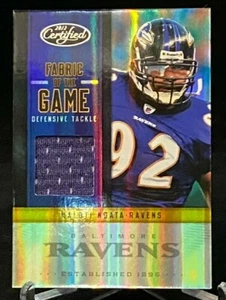 2012 Certified Fabric of the Game #17 Haloti Ngata Ravens GAME WORN /199 - Picture 1 of 2