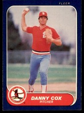 1986 Fleer Danny Cox St. Louis Cardinals #32