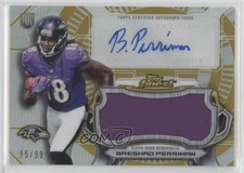 2015 Topps Finest Jumbo Relic Gold Refractor /99 Breshad Perriman Rookie Auto RC