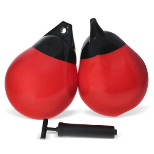 BISupply Round Boat Bumpers for Docking 2pk - Fender Edge Bumper Ball Buoy Float - Picture 1 of 8