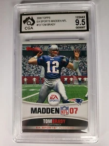 Tom Brady 2006 Topps EA Sports Madden NFL #13 CGA 9.5 - Picture 1 of 4