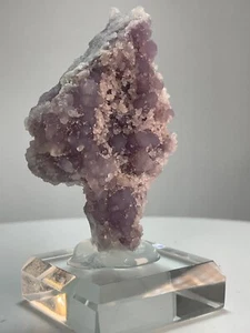 Traubenachat-Amethyst Traube-Achat Traube-Indonesien-Sammler-Glas abgeschrägter Sockel - Bild 1 von 15