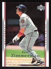 2007 Upper Deck   Ryan Zimmerman #1015 Washington Nationals