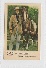 Dutch Gum Card Star Bilder D (1963 Sweden) #34 Clark Gable