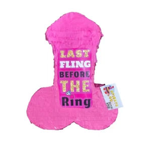 APINATA4U Pecker Piñata - Last Fling Before The Ring Tall Pink Pinata - Picture 1 of 1