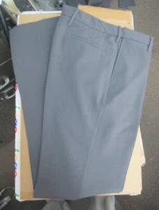 Mens pants gray flat Dress 30 32 36 40 46 unhem to 38 36 x 30 Edwards 2793 NEW - Picture 1 of 8