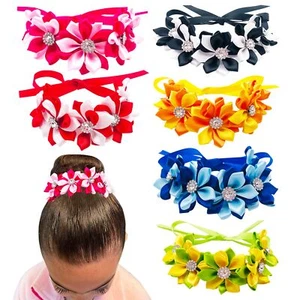 6PCS Ballet Bun Wrap Flowers Ballerina Headpiece for Girls & Women - Picture 1 of 7