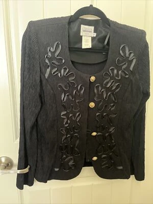 Chaqueta Leslie Fay De Colección con Soutach Talla 12p Foto 1 de 3