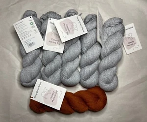 Pacchetto 6 matasse lana verde rosa sfacciato Merino Joy / kit maglia maglione / 100% lana - Foto 1 di 5