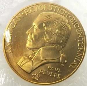 Paul Revere American Revolution Bicentennial Token ND (1975) UNITED STATES (123G - Picture 1 of 5