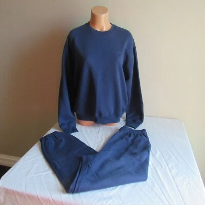 Victoria's Secret розовый флис средний пуловер толстовка и маленький брюки синий - Изображение 1 из 4