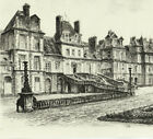 Castle Of Fontainebleau Engraving Copper Robin 1877 1939