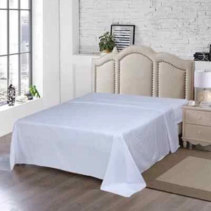 Luxury 300 TC Flat Sheets in Egyptian Cotton King Size Double Bedding - Picture 1 of 6