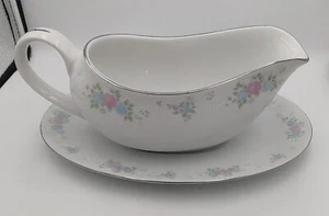 Prestige China Garden Jian Shiang Gravy Boat with Underplate - Picture 1 of 8