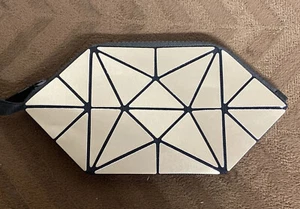 Unique Geometric Cosmetic Bag Small to XL expandable with Heavy Duty Zip & Strap - Picture 1 of 12
