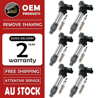 6*Ignition Coil+spark plugs For Holden Commodore VE VZ WM 3.6L V6 07-12 12590990 - image 1 of 4