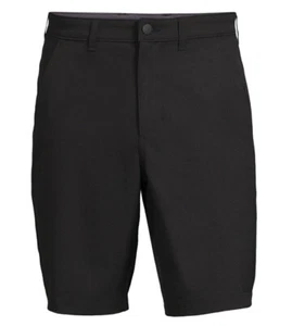36 Waist Men's Synthetic Golf Above The Knee Flat Front Shorts - Black - Picture 1 of 6