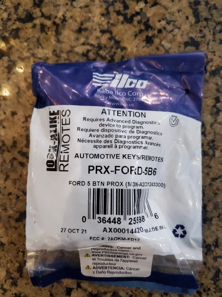 Llave programable Ford Edge Prox 2015-2018 5b6 cinco botones Foto 1 de 1