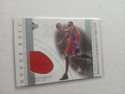 Camiseta usada Darius Miles 2002 Upper Deck jogo Honor Roll CLIPPERS - Imagem 1 de 2