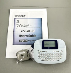 Brother P-Touch PT-M95 Handheld Label Maker Tested Works Manual & Labels - Picture 1 of 5