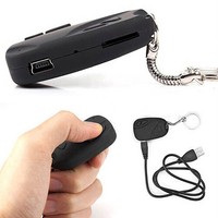Black Mini Car Key Chain Spy Video Recorder Hidden Camera Camcorder Cam DVR
