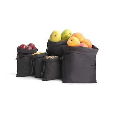 Premium 6 x 10 Black Cotton Muslin Bags – Single Drawstring Storage Bags - Image 1 of 4