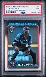 2024 TOPPS CHROME UPDATE 2024 ALL-STAR GAME CHROME 44 ELLY DE LA CRUZ PSA 9 - Picture 1 of 3