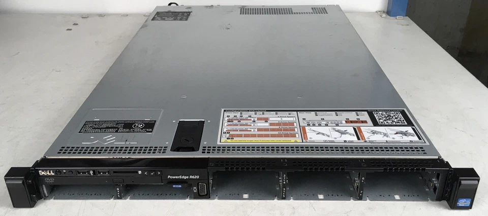 Dell PowerEdge R620 2.9GHz Intel Xeon E5-2667 128GB RAM No HDD 2x PSU - Image 1 of 1