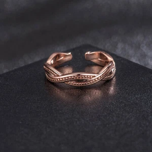 3 Pcs Copper Toe Rings Open Rings Set Stackable Rings Ring - Picture 1 of 12