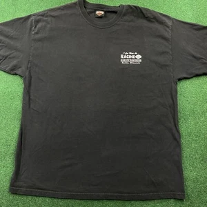 Camisa de Colección Harley Davidson Para Hombres 2XL Negra Y2K Motociclista Motocicleta Escudo Camiseta - Imagen 1 de 7