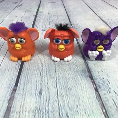 Lote de 3 Figuras FURBY McDonald Happy Meal Juguete Plástico Furbies Años 90 De Colección / F11 Foto 1 de 4