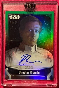 Star Wars Signature Series 2021, Ben Mendelsohn (Krennic) Autograph Card #05/25