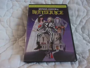 BEETLEJUICE 20TH ANNIVERSARY DELUXE EDITION DVD MICHAEL KEATON TIM BURTON 80'S - Foto 1 di 10