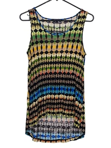 Cable & Gauge Damen ärmellos Gr. S mehrfarbig fließend hinten offen High Low Top - Bild 1 von 2