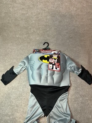 Batman Halloween Costume M 8-10 Justice League Trick or Treat Superhero Festival - Image 1 of 4