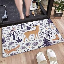 Forest Fox Elk Rabbit Carpet Bedroom Decorative Rug Door Anti-slip Mat Kitchen
