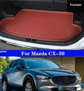 Alfombrilla de maletero antideslizante de borde alto rojo vino para Mazda CX-30 2020-2025 - Imagen 1 de 7