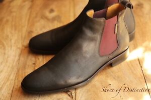 Russell & Bromley Brown Roughout Suede Chelsea Boots Shoes Men's UK 8.5 E US 9.5