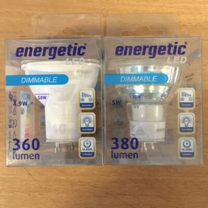 Energetic LED GU10 Bulb GU10 Mixed Lamps 4.9W, 5W & 5.5W- 8 PACK - Picture 1 of 1