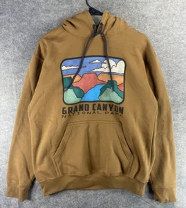 Grand Canyon National Park Hoodie Jacket Men's Medium Brown Pullover Hoodie - Picture 1 of 8