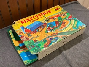 1970 Matchbox Country Spielset Vinyl Kunststoff Tragetasche Vintage Spielzeugautos - Bild 1 von 16