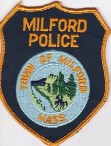 Milford Massachusetts Police Department Iron-On Patch - Picture 1 of 1