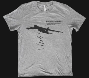B52 Stratofortress Bomber, Airplane, Strategic Bomber HEATHER GRAY Soft t-shirt - Picture 1 of 4